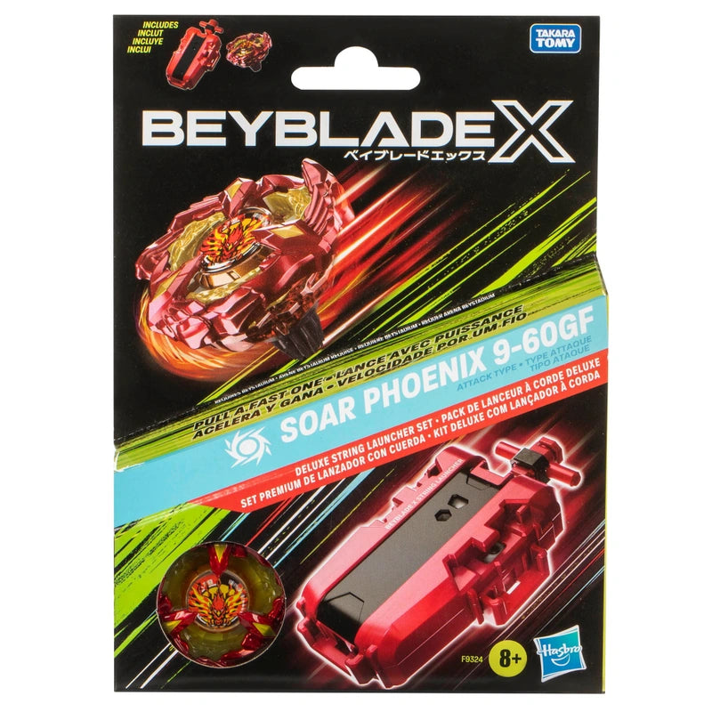 Beyblade X - Ensemble Toupie X Soar Phoenix 9-60GF avec Lanceur