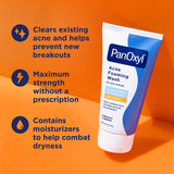 PanOxyl, Nettoyant moussant contre l'acné pour le visage et le corps, Efficacité maximale, 85 g