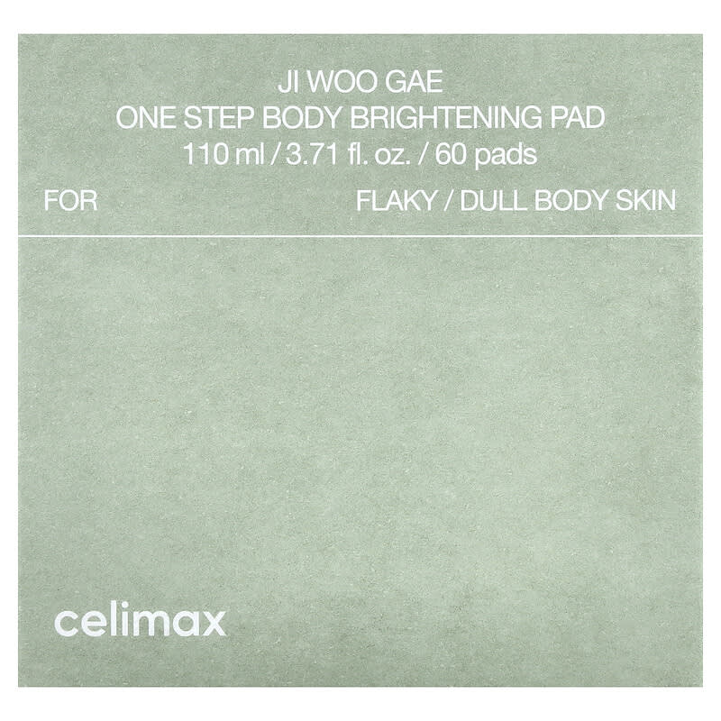 Celimax, Ji Woo Gae, Disque illuminateur pour le corps en une seule étape, 60 disques, 110 ml