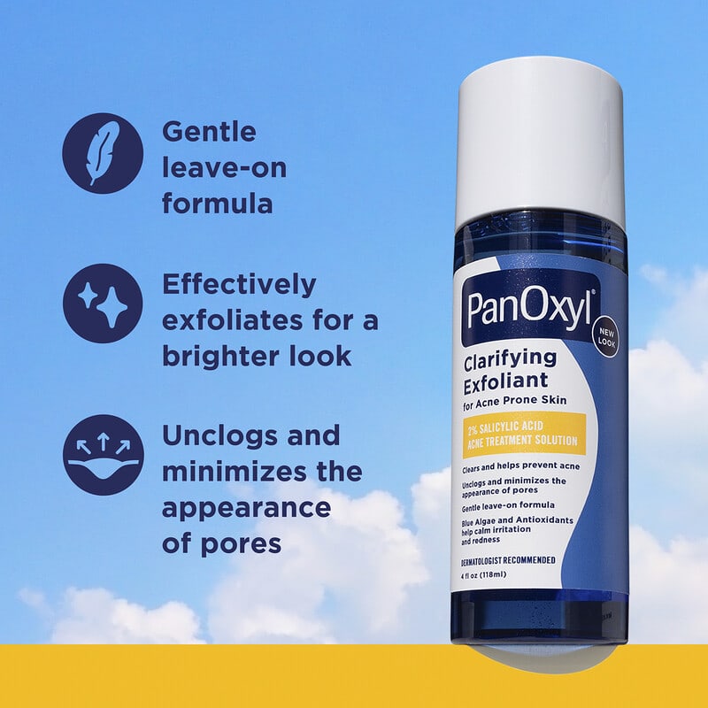 PanOxyl, Clarifying Exfoliant, 2% Salicylic Acid, For Acne Prone Skin, 4 fl oz (118 ml)