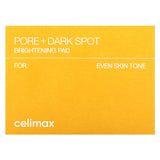 Celimax, Tampon éclaircissant pour les pores et les taches brunes, 40 tampons, 100 ml