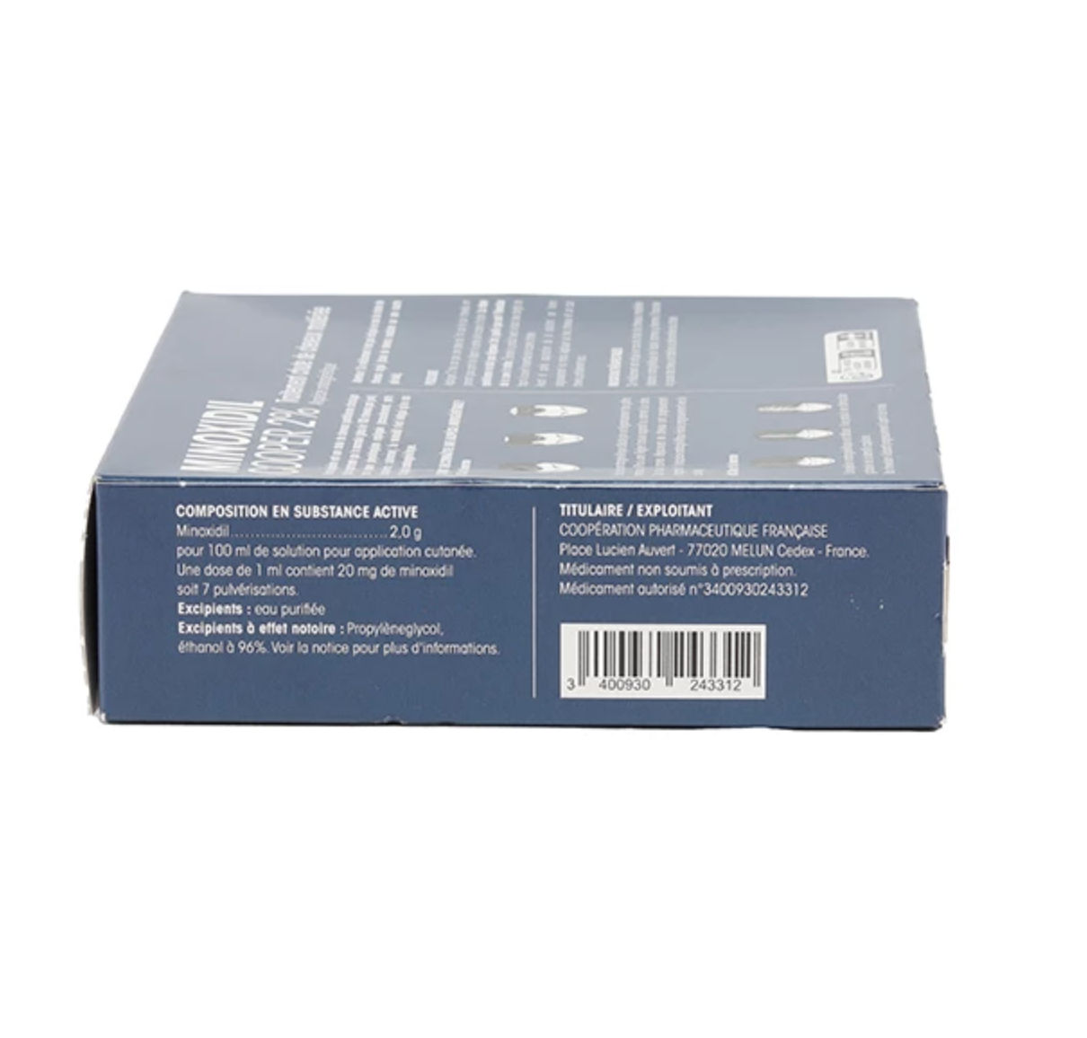 Minoxidil Cooper 2 % solution alopécie + 1 Dermaroller