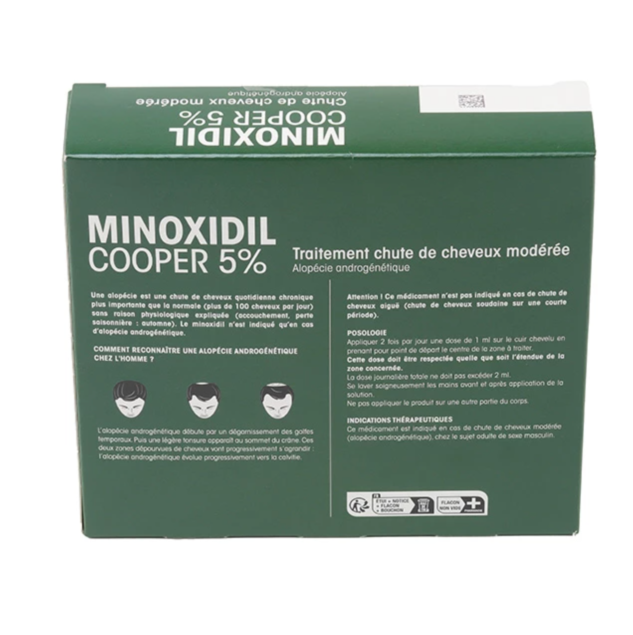 Minoxidil 5% Cooper solution alopécie + 1 Dermaroller