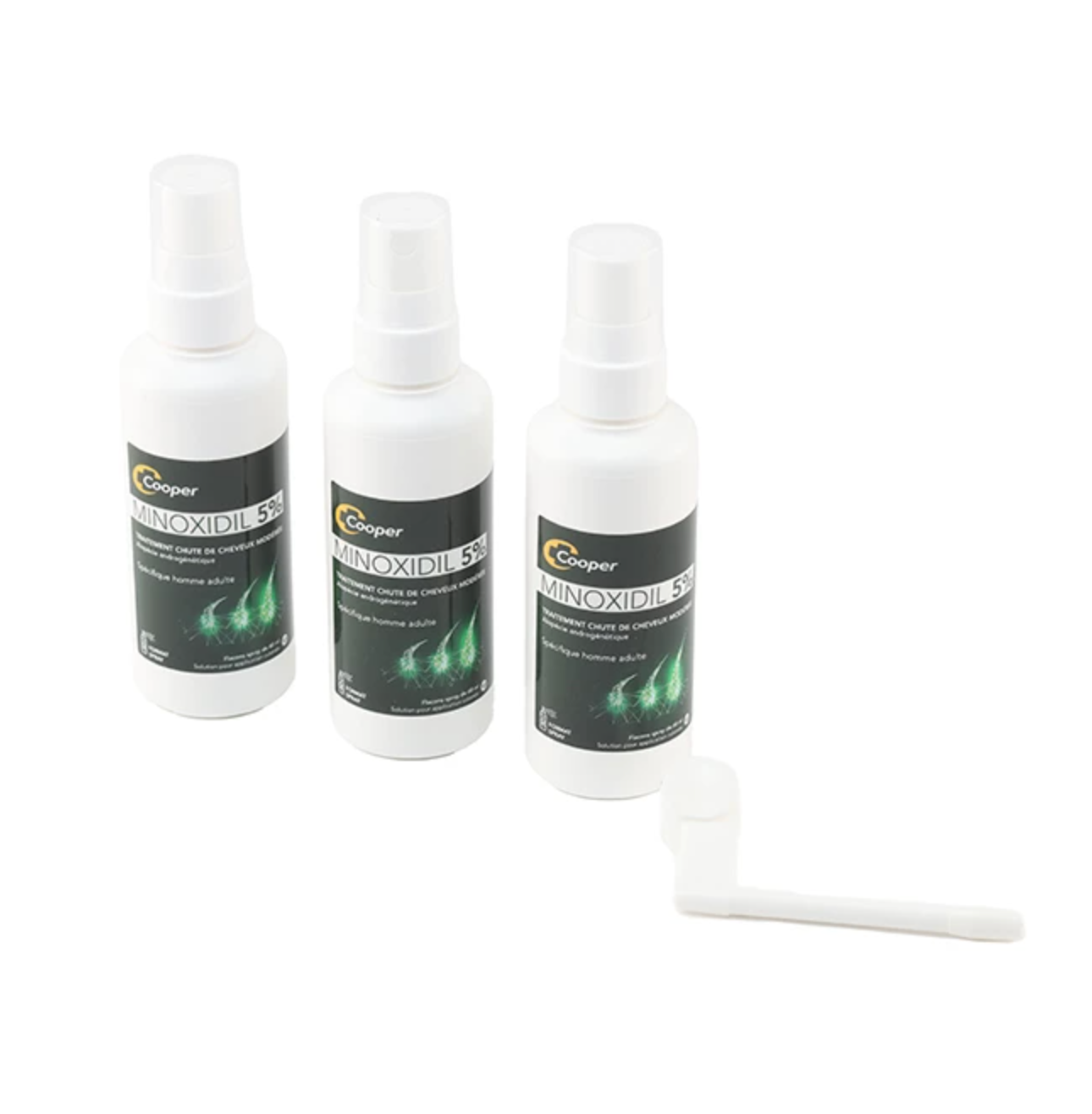 Minoxidil 5% Cooper solution alopécie + 1 Dermaroller