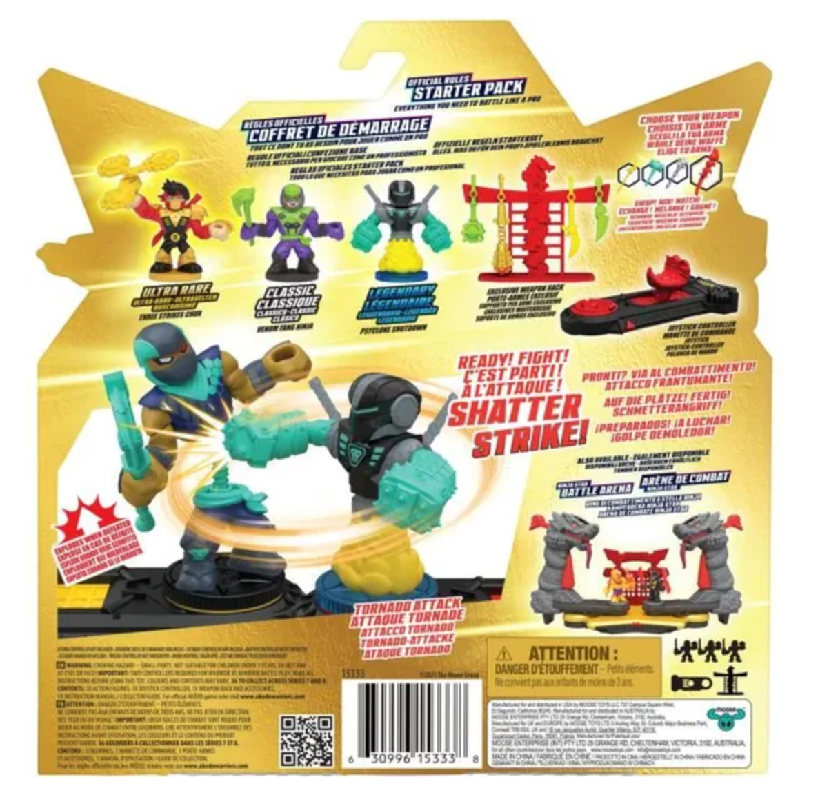 Starter Pack Ninja Fury AKEDO - MOOSE TOYS - Coffret de démarrage avec figurine et accessoires