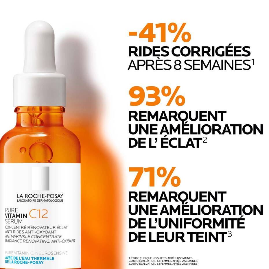La roche posay Pure Vitamin C12 Sérum, Anti-Âge & Éclat – 30 ml