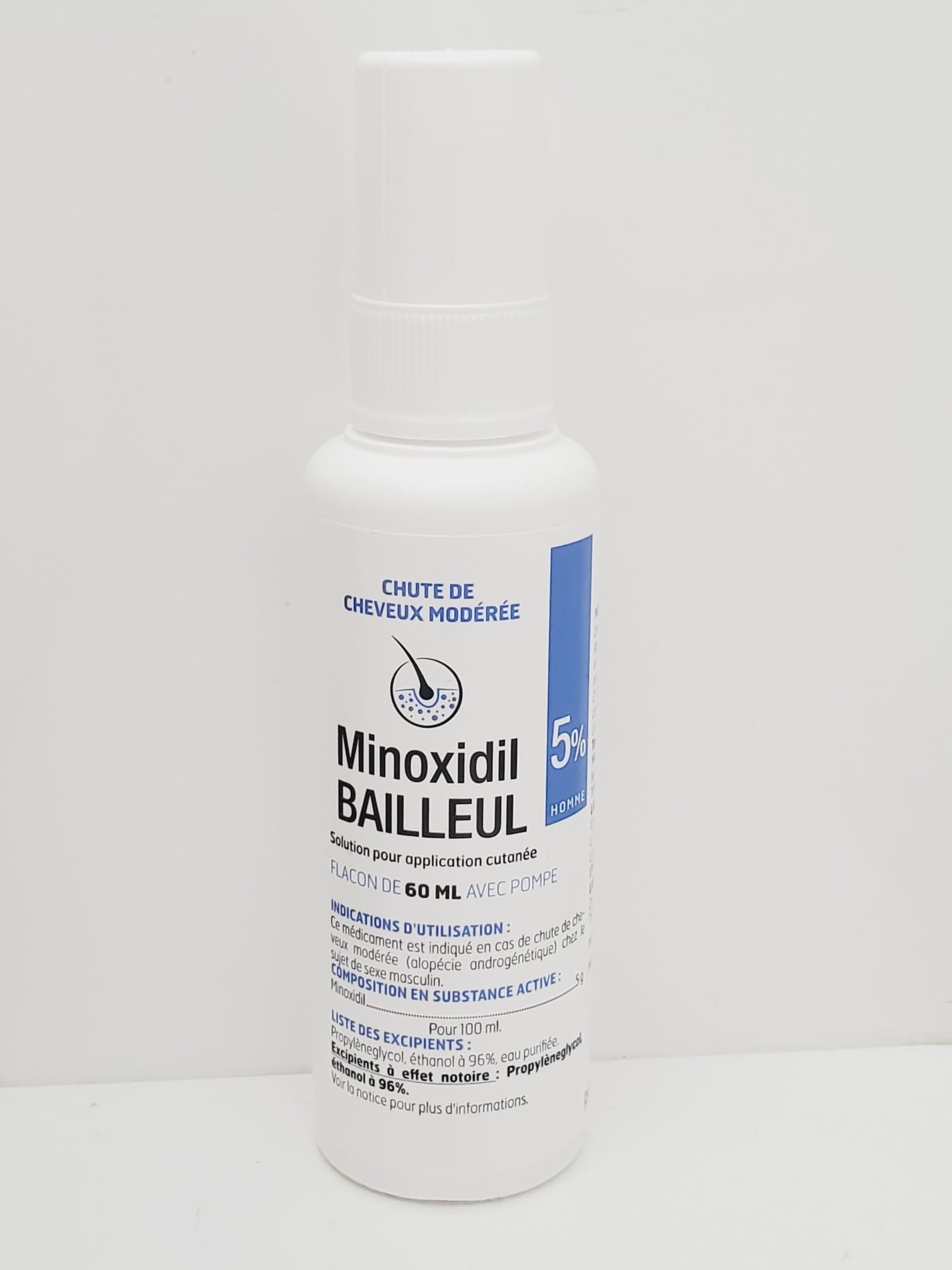 Minoxidil Spray 1 bouteille 60ml + Dermaroller professionnel