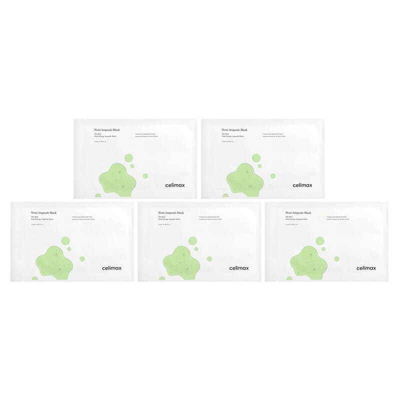 Celimax, Masque de beauté en ampoule au noni, 5 masques, 25 ml