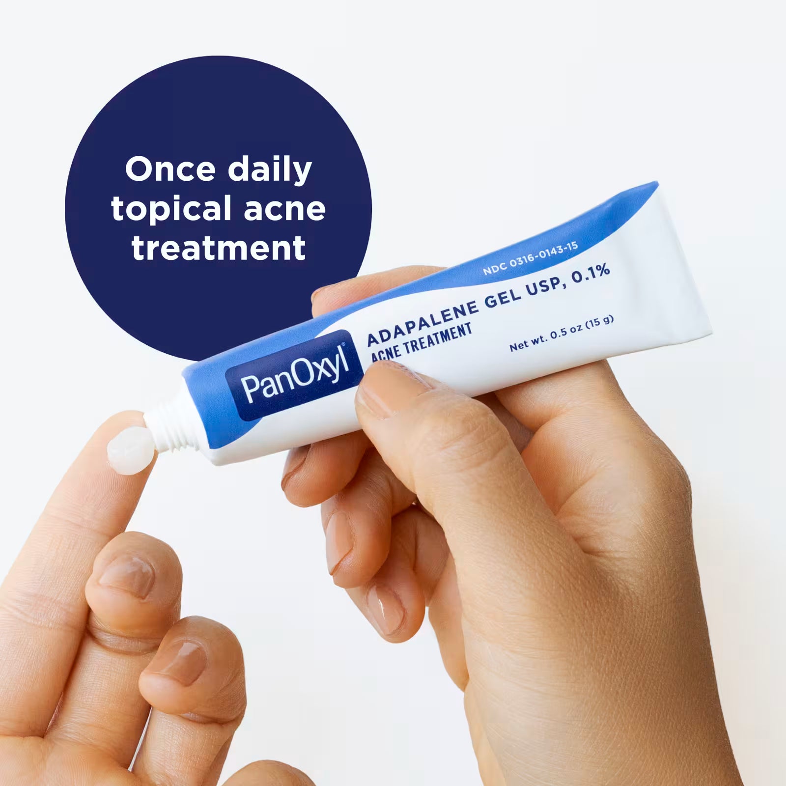 PanOxyl, Gel d'adapalène USP, 0,1 %, traitement de l'acné, 15 g