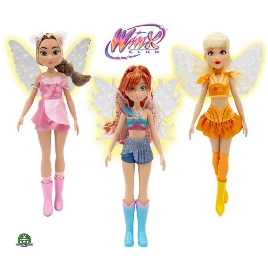 PoupéeWinx à collectionner avec ailes lumineuses - Modèle aléatoire - 26 cm - Dès 3 ans – WNX78