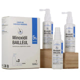 Minoxidil Cheveux et Barbe 3x60ml + 1 Dermaroller
