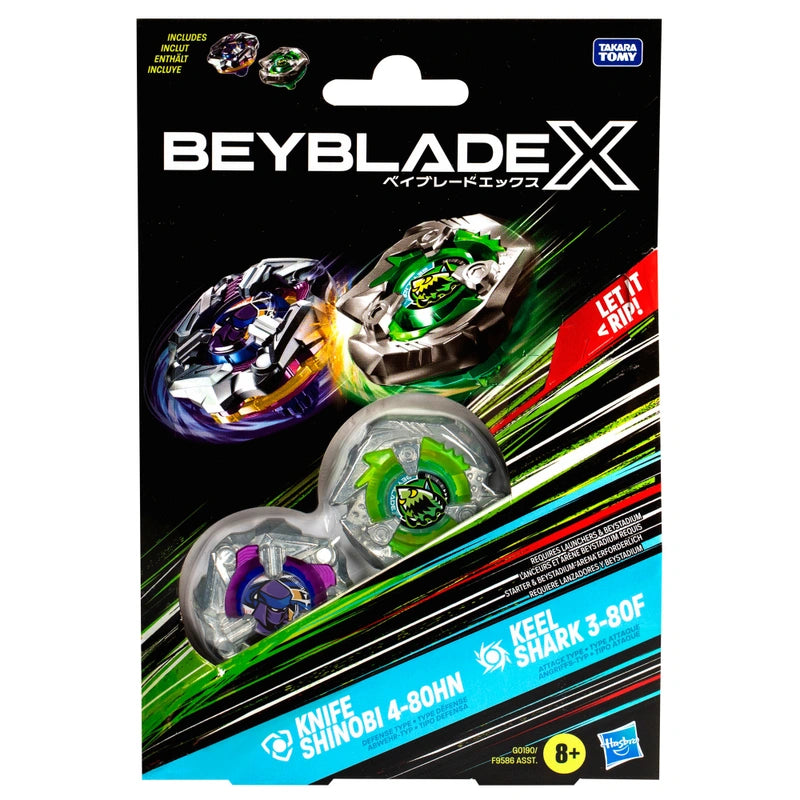 Beyblade X - Ensemble 2 Toupies - Modèle Aléatoire