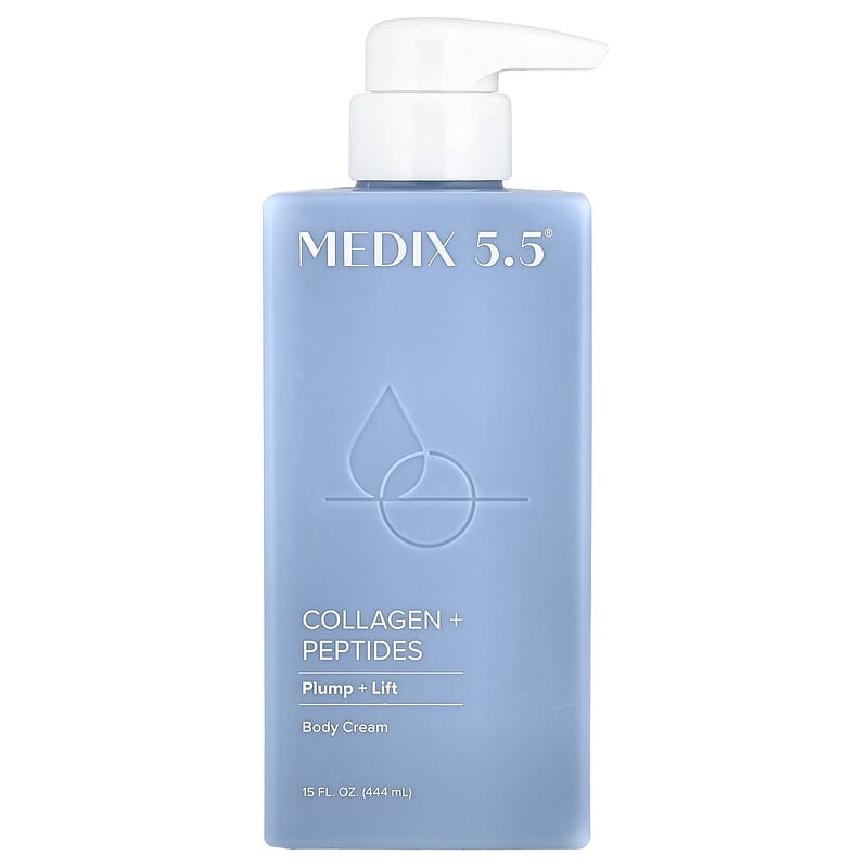 Medix 5.5, Crème pour le corps, Collagène + peptides, 444 ml