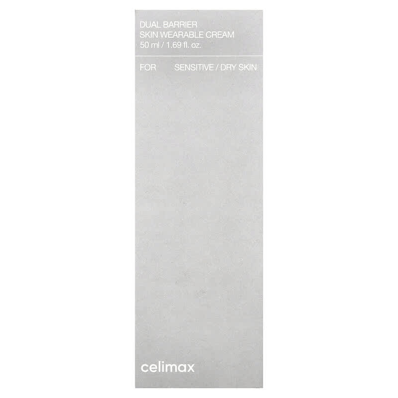 Celimax, Crème agréable à porter pour la peau double barrière, Pour peaux sensibles/sèches, 50 ml