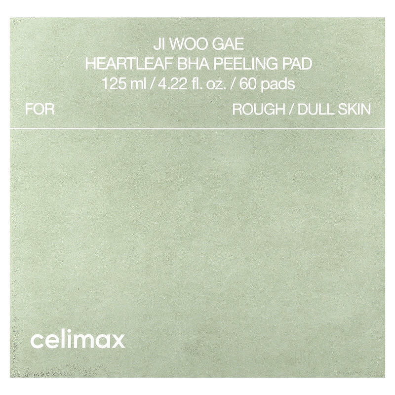 Celimax, Ji Woo GAE, Disque exfoliant au BHA, 60 disques, 125 ml