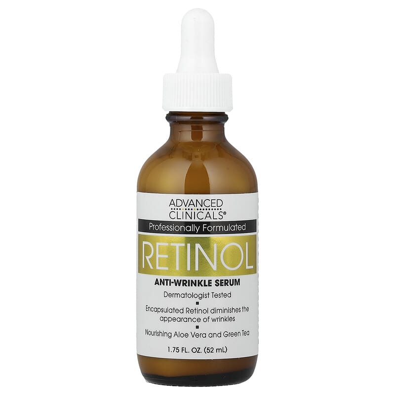 Advanced Clinicals, Sérum antirides au rétinol, 52 ml