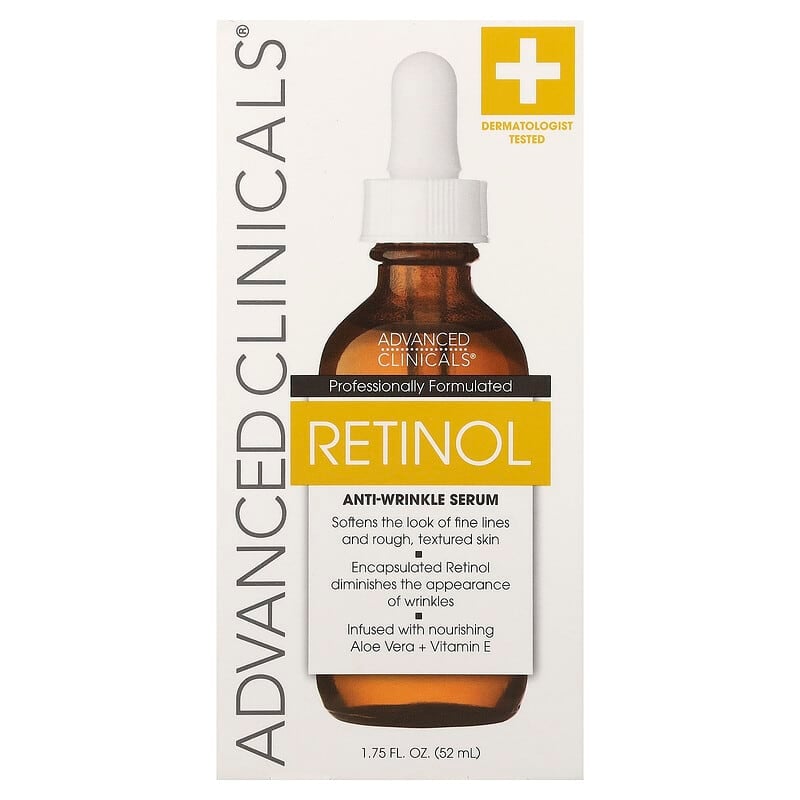 Advanced Clinicals, Sérum antirides au rétinol, 52 ml