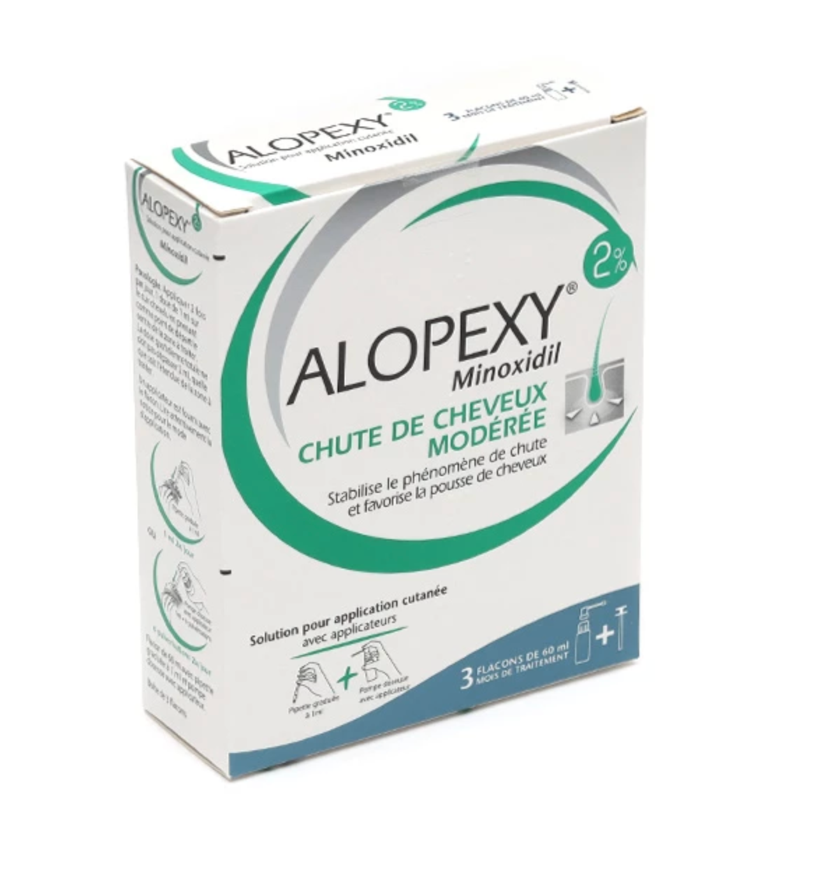 Minoxidil Alopexy 2 % solution + 1 Dermaroller