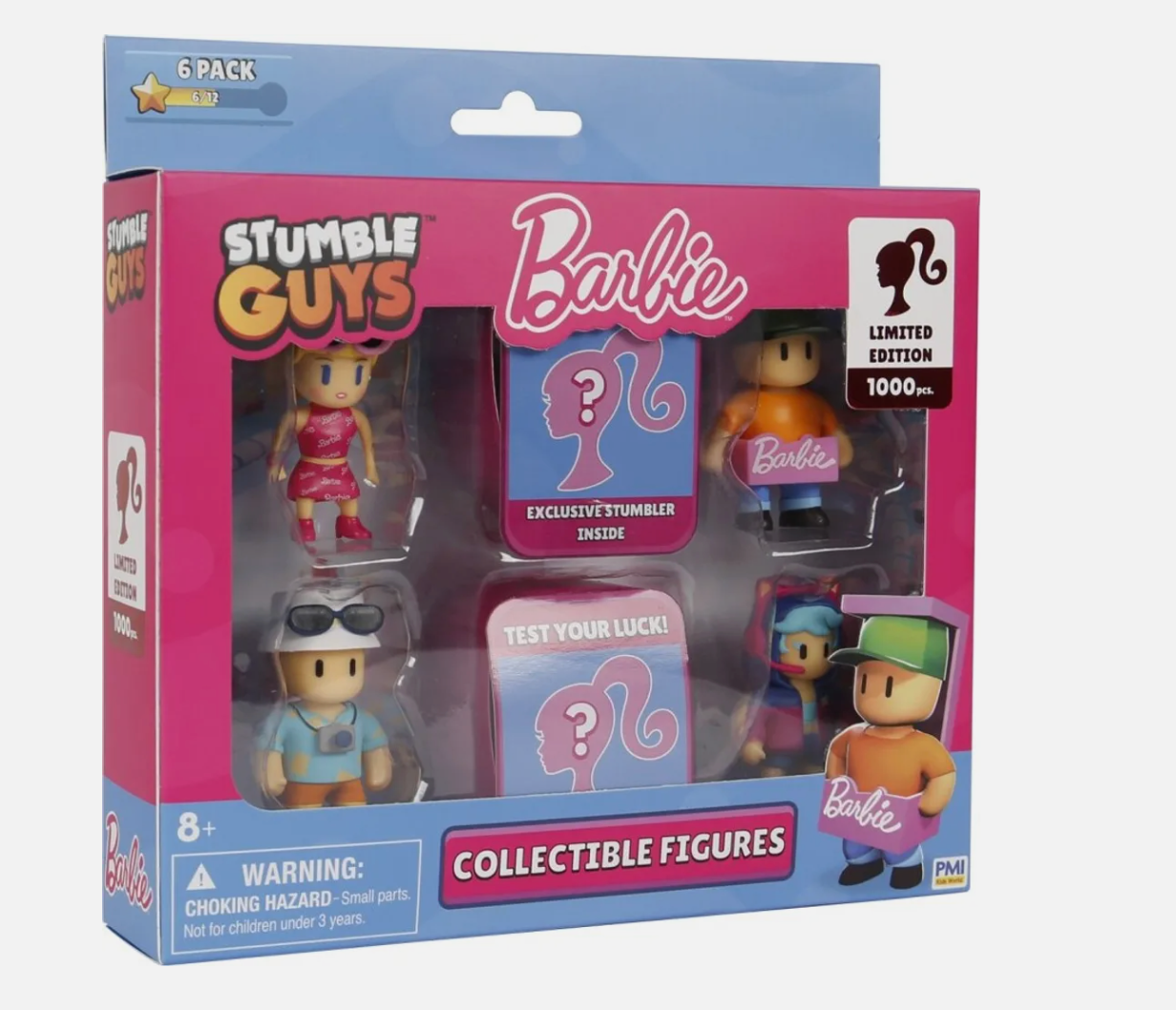 Stumble Guys Ensemble 6 Figurines Barbie 6 cm