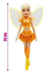 Winx - Poupée Fairy Stella avec Ailes Lumineuses 26 cm