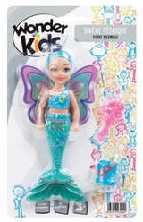 Poupée Sirène Papillon 16cm - Wonderkids - Avec Accessoires